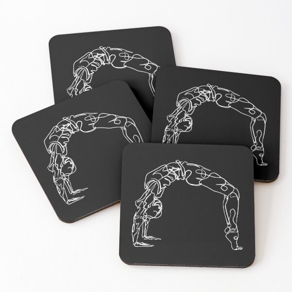 Item preview, Contour Line Yoga-Wheel Pose 1 (WI) designed and sold by FranksArtWorld.