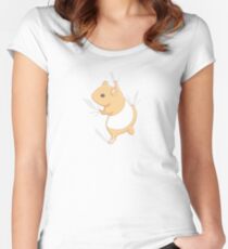 Climbing Hamster Women's Fitted Scoop T-Shirt
