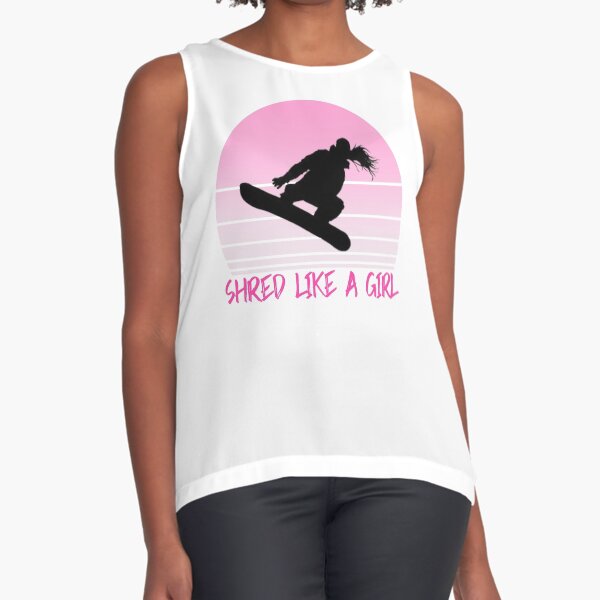 Item preview, Shred Like A Girl Snowboarder Vintage designed and sold by davestees506.