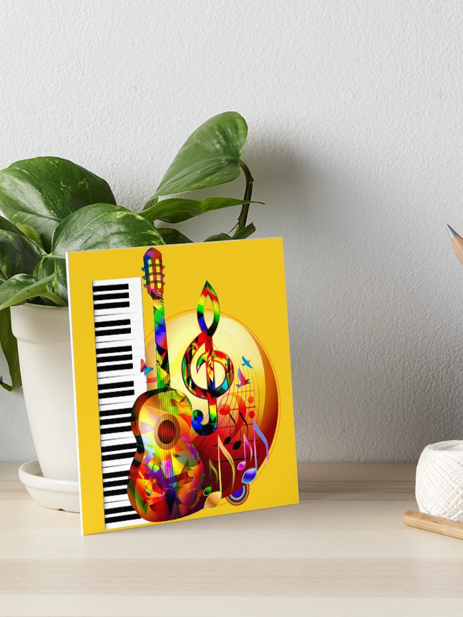 Colorful music instruments design