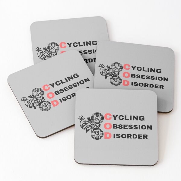 Item preview, Cycling Obsession Disorder - Funny cycling Pun. designed and sold by Theleochick.