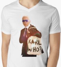 Karl Lagerfeld- Karl who Men's V-Neck T-Shirt