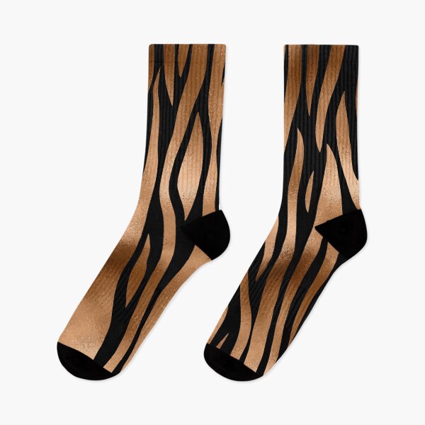 Item preview, Elegant Stylish Copper Black Zebra Stripes Animal Print designed and sold by tsuttles.