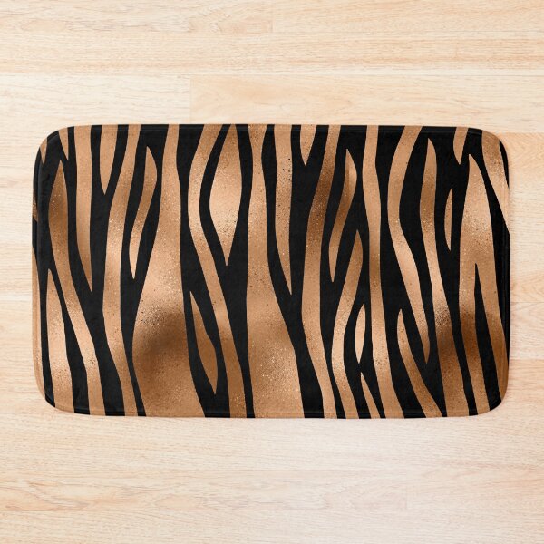 Item preview, Elegant Stylish Copper Black Zebra Stripes Animal Print designed and sold by tsuttles.