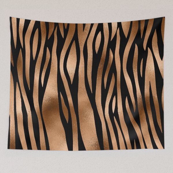 Item preview, Elegant Stylish Copper Black Zebra Stripes Animal Print designed and sold by tsuttles.