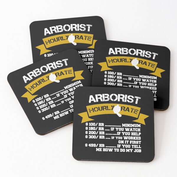 Item preview, Funny Arborist Gift - Arborist Hourly Rate  - Chainsaw Logger Gift designed and sold by WhiteTears.