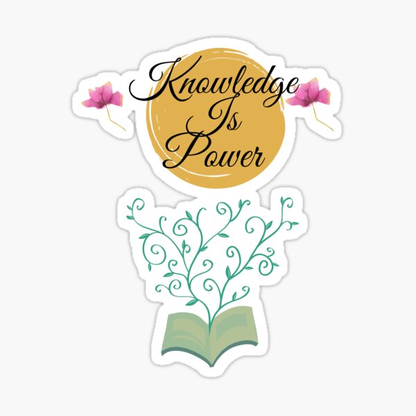 Item preview, Knowledge is Power Quote designed and sold by Lorify.