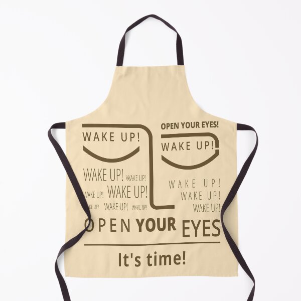 Item preview, Wake Up! Open Your Eyes! (brown) designed and sold by tuzlay.