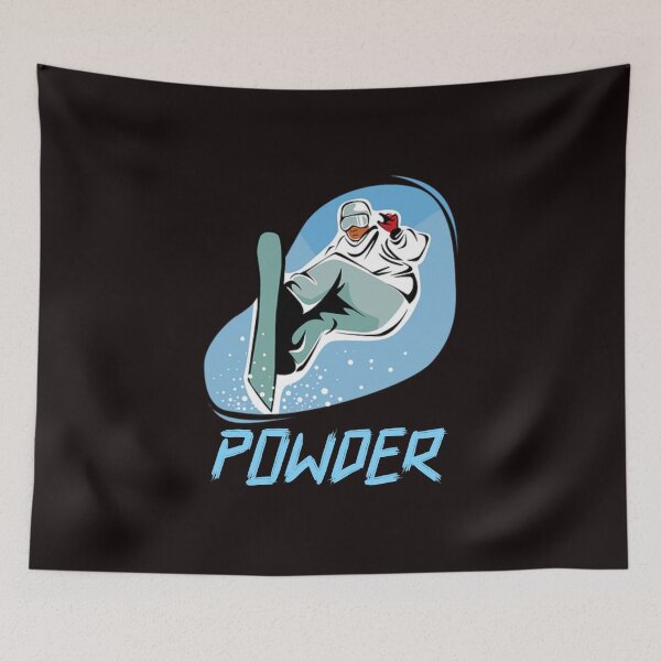 Aperçu de l'œuvre Snowboarder Powder Blue créée et vendue par davestees506.