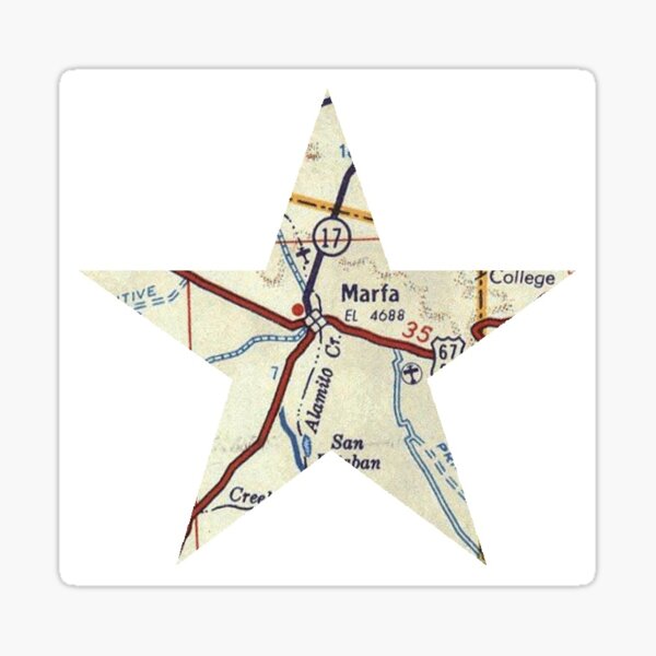 Item preview, Marfa TX Star designed and sold by Southwestsky.