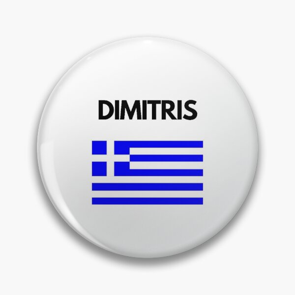 Item preview, Dimitris Greek Name with Greek Flag Design designed and sold by TheGreekGuy.