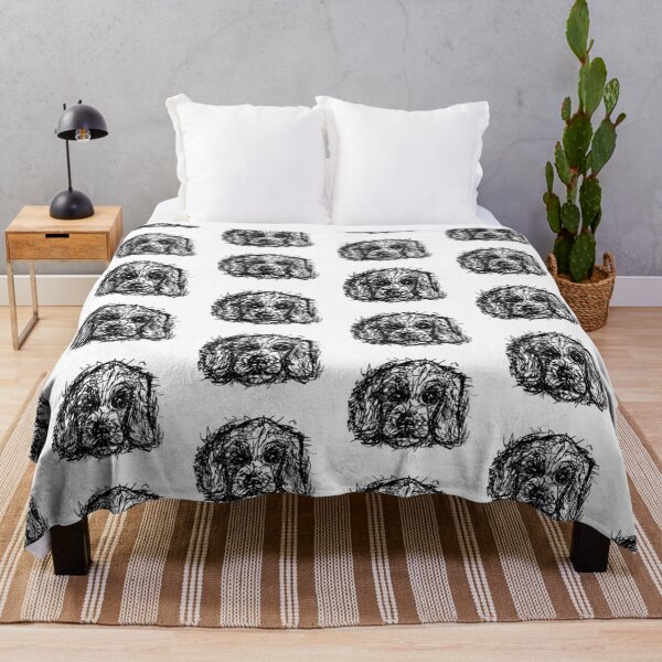 Item preview, Miniature Poodle Head Sketch Pattern designed and sold by Ansocube.