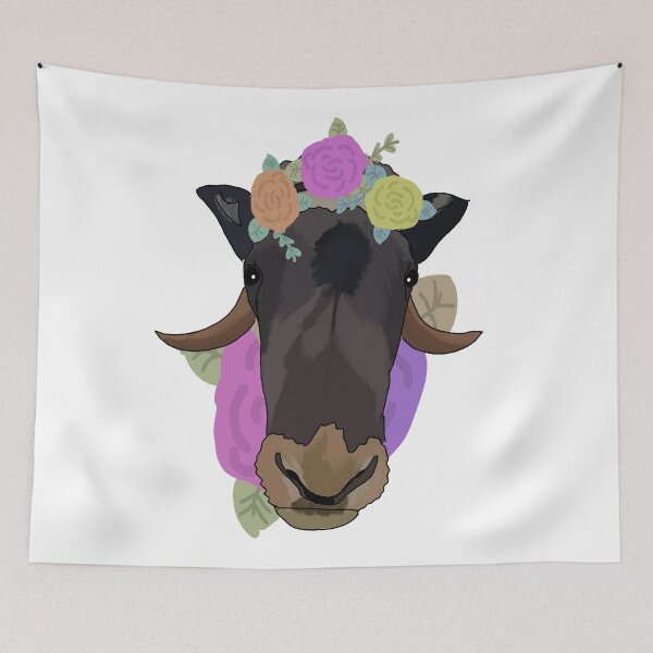 Item preview, Ox portrait for chinese New year of the ox 2021  designed and sold by Antiope33.