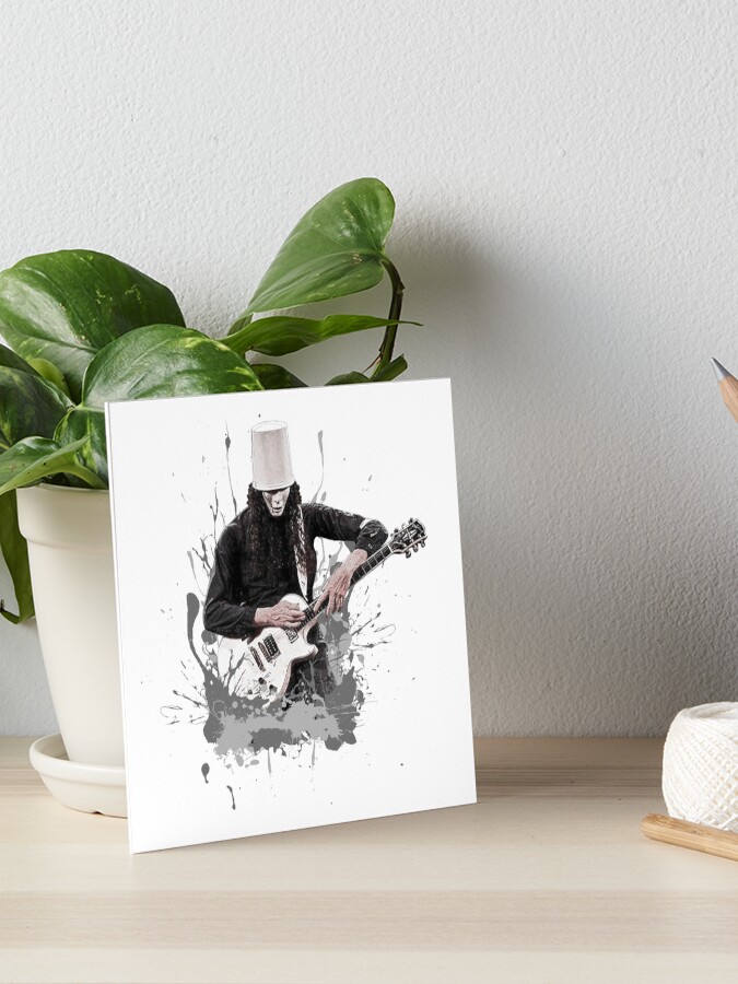 buckethead バケットヘッド　サイン入り絵画 Buckethead (Guitar Genius) Art Print by EllipsisArts | Society6