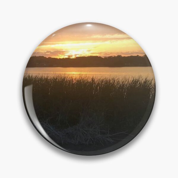 Item preview, Sunset at the lake with the sawgrass over Lakeland Florida at Lake Hunter designed and sold by DiscGolfTees.