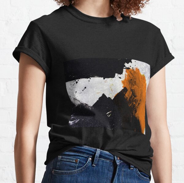 Minimal Orange on Black Classic T-Shirt