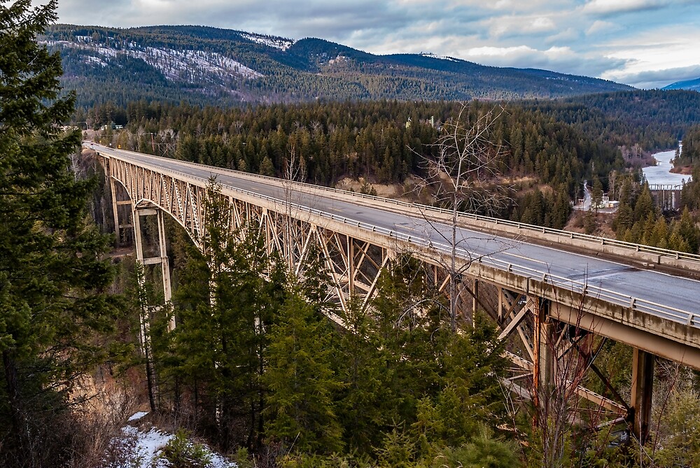 "The Moyie River Bridge, Moyie Springs, Idaho" by Bryan Spellman