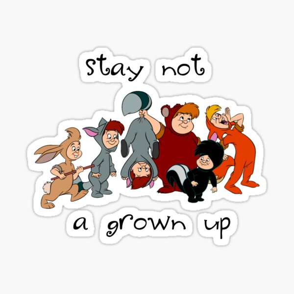 Item preview, Not a Grown Up designed and sold by The Island Fox.