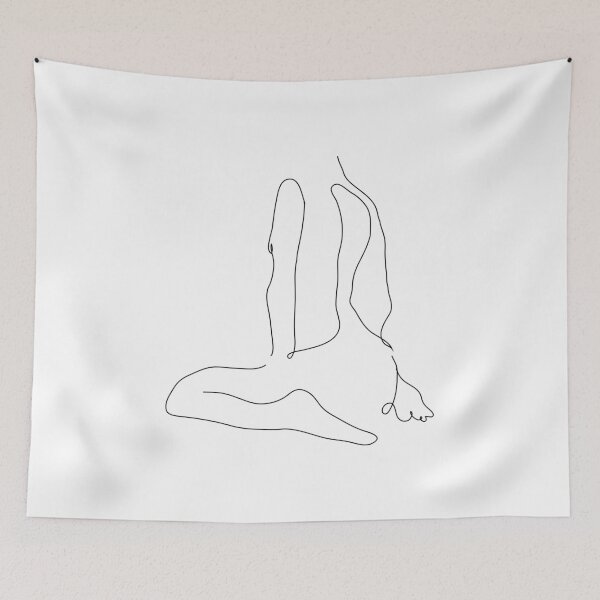 Item preview,  Abstract Woman's Body Shape Wall Decor Art Print One Line Drawing  designed and sold by minstore.
