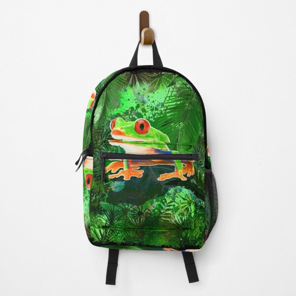 Item preview, Frog - Frogger - jungle - nature - drawing - cute frog designed and sold by BabyYodaSticker.