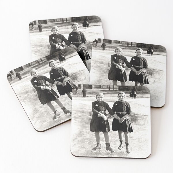 Item preview, 1935 Girlfriends Ice Skating designed and sold by retrophotoworks.