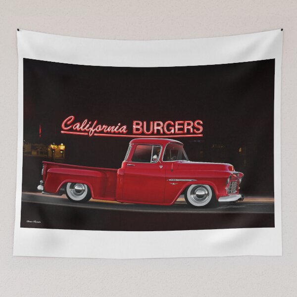 Item preview, 1956 Chevrolet 3100 'Red Rider' Stepside Pickup designed and sold by DaveKoontz.