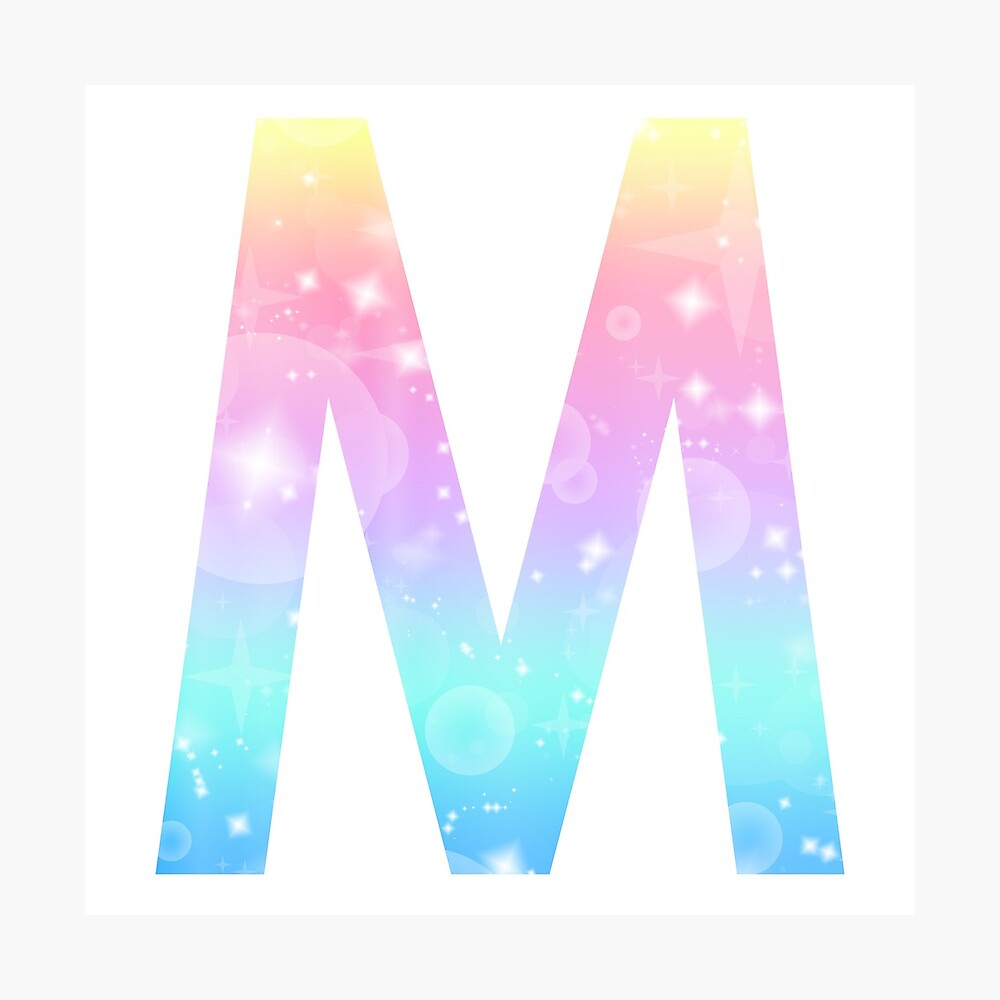 The Letter A - Monogram in Rainbow Gradient Photographic Print for Sale by  Bumblefuzzies