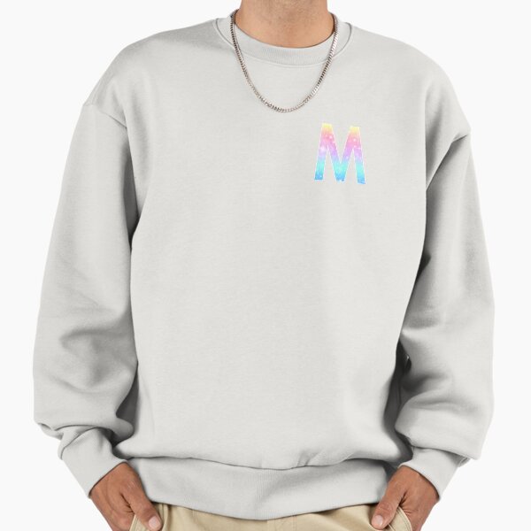 The Letter M Monogram in Kawaii Magical Unicorn Sparkle Pattern