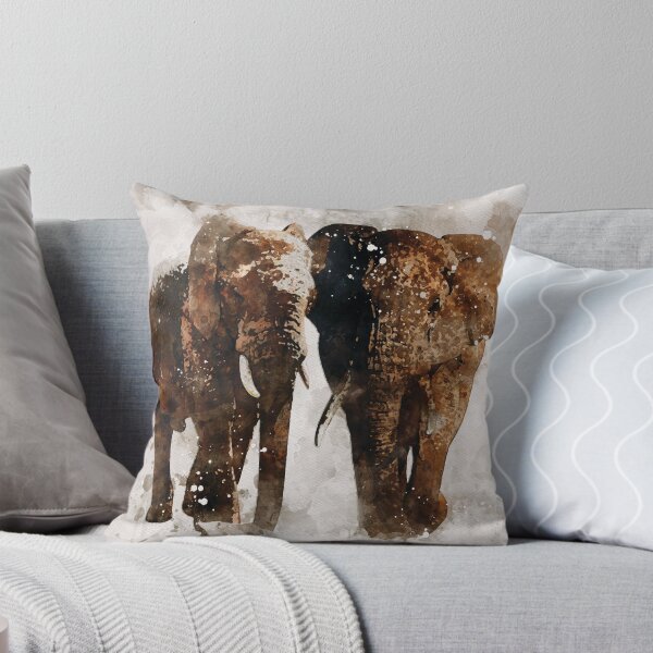 Item preview, Elephant watercolour digital portrait designed and sold by Gerald Waters.