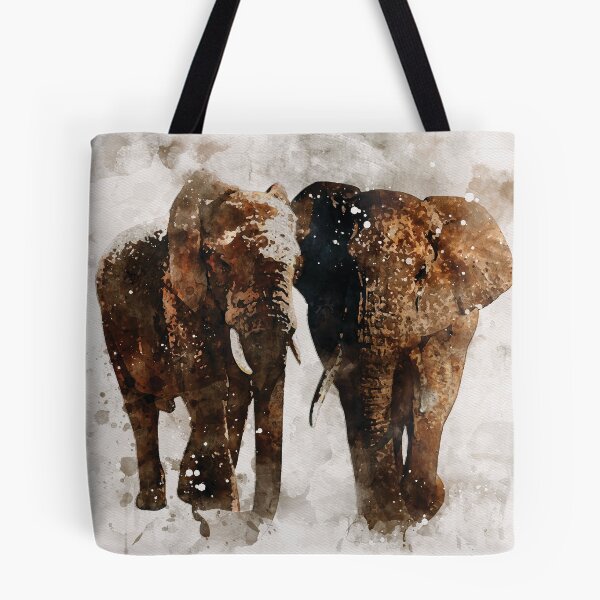 Item preview, Elephant watercolour digital portrait designed and sold by Gerald Waters.
