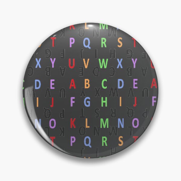 Item preview, colorful roman alphabet - black designed and sold by ZiphGames.