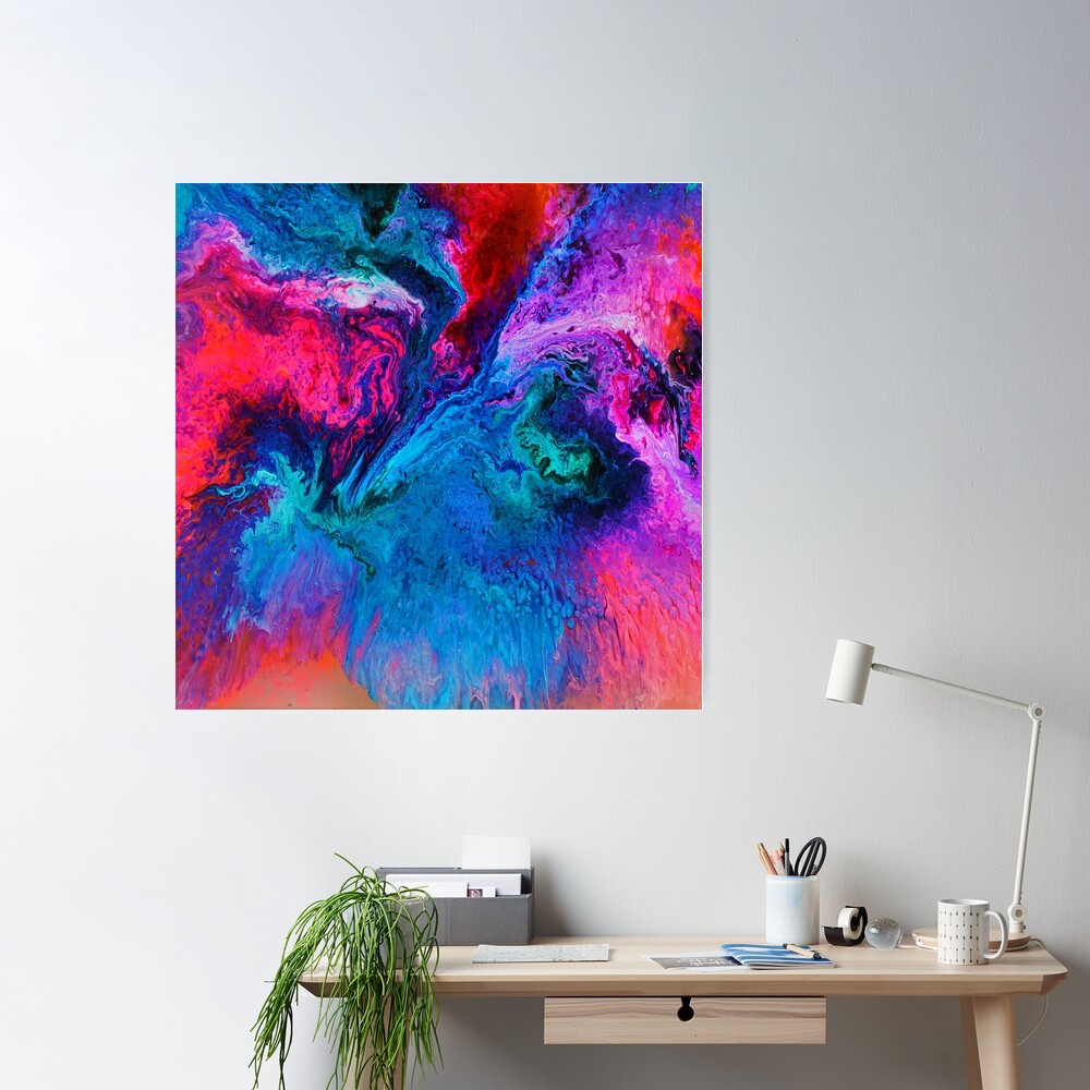 Resin Art, Contemporary Abstract epoxy Art Resin Painting for any  Anniversary gift, Poster for Sale by DesignForGifts