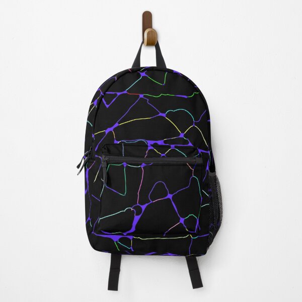 Item preview, Glow Lines - Bright Colors on Black designed and sold by Whoopsidoodle.