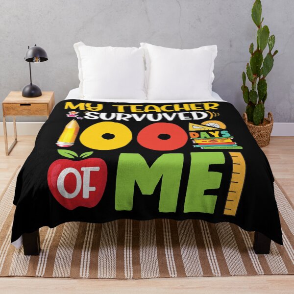 Item preview, My Teacher Survived 100 Days Of Me 100 School Days T-Shirt designed and sold by oussama dif.