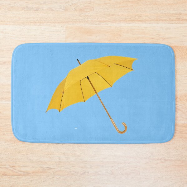 Item preview, Yellow umbrella on sky blue designed and sold by Ninaeva.