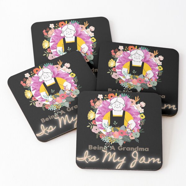 Item preview, Being A Grandma Is My Jam with Blossom Frame designed and sold by wodra.