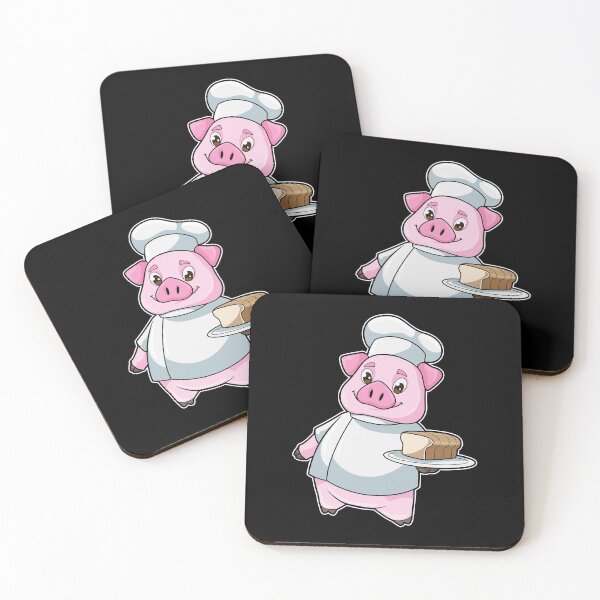 Item preview, Pig as Chef with Platter & Cake designed and sold by Snabdesign84.