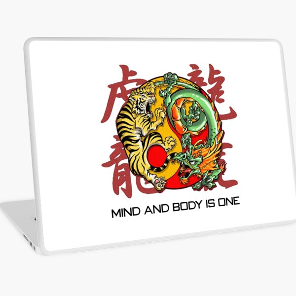 Mind and Body is One - Tiger and Dragon Variant Laptop Skin