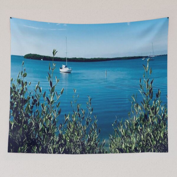 Item preview, Boating in the Summer Oceans Mask designed and sold by DiscGolfTees.