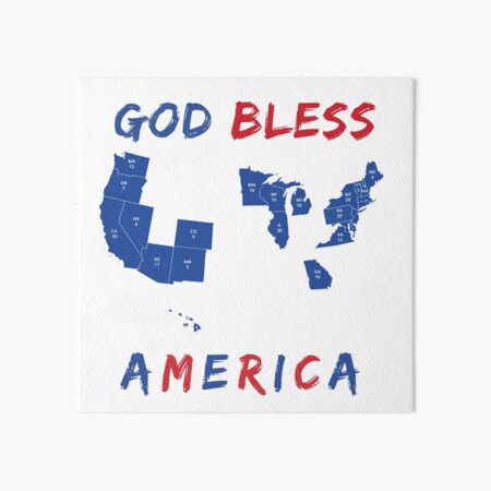 God Bless America (2020 Update) Art Board Print