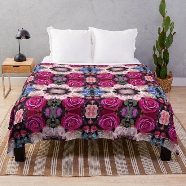 Item preview, Pink roses pattern - flowers gold designed and sold by Geometrina.