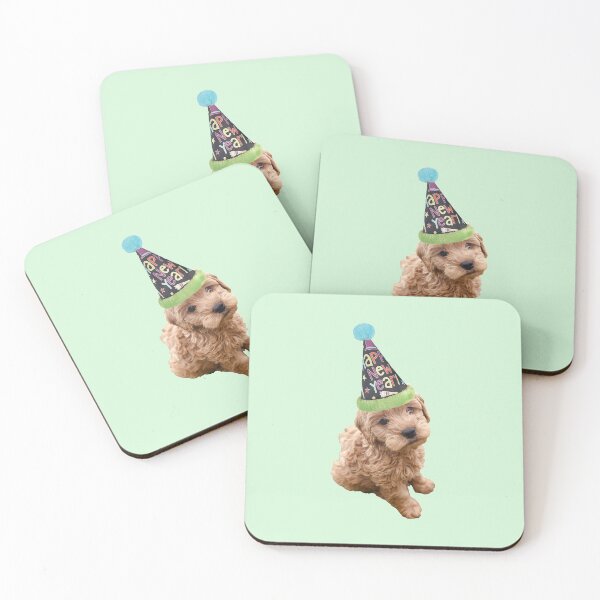 Item preview, Cute puppy in a new years hat designed and sold by hypocratees.