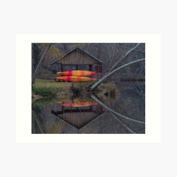 Watson Mill Boathouse Art Print