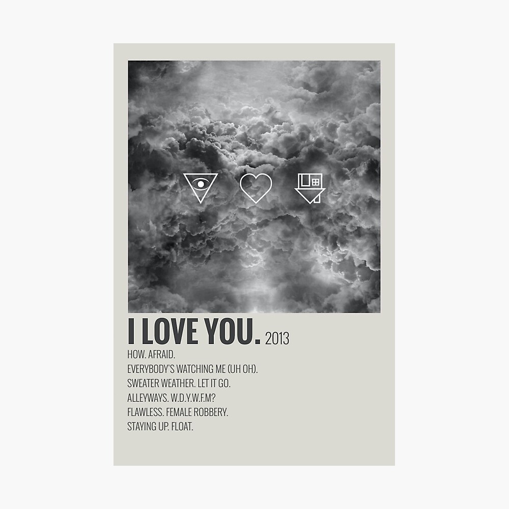 The Neighbourhood I Love You Album Poster By Kayy R28 Redbubble