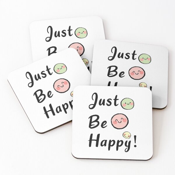 Item preview, Create Your Own Happiness - Just Be Happy Cute Emotional And Colorful Faces designed and sold by Scratches Tees.