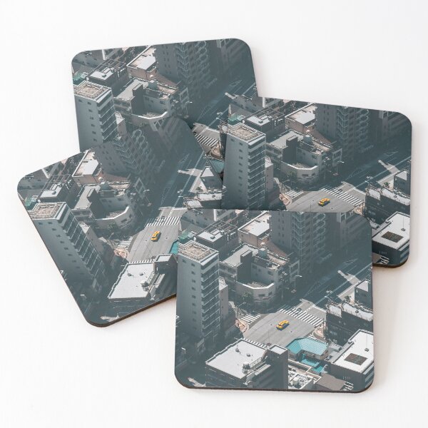 Item preview, Tokyo, Japan Urban Sprawl and Yellow Taxi  designed and sold by JonesyDave.