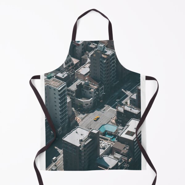 Item preview, Tokyo, Japan Urban Sprawl and Yellow Taxi designed and sold by JonesyDave.