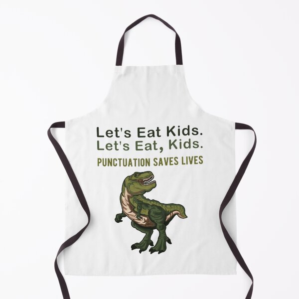 Item preview, Dinosaur Christmas Pun Let's Eat Kids Punctuation Saves Lives Funny T-Rex Dino Sayings designed and sold by Scratches Tees.