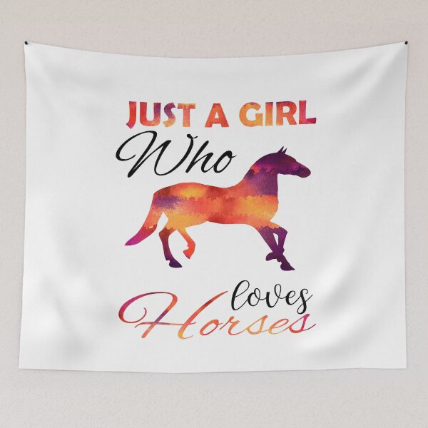 Item preview, Just A Girl Who Loves Horses designed and sold by PRINTED ..