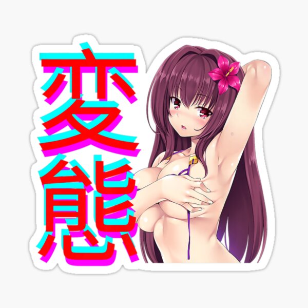 Anime Waifu Nude Boobs Sticker